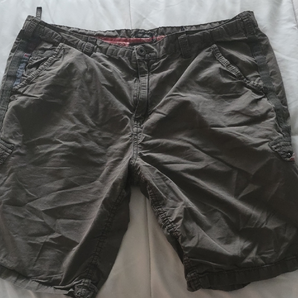 Buffalo David Bitton Men's Charcoal Cargo Shorts